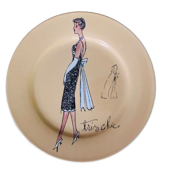 Fashion Dessert Plates 8 inches by Rosanna, Lot of 4 in Box - Picture 5 of 7